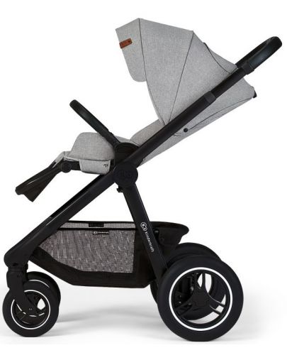 Комбинирана бебешка количка 2 в 1 KinderKraft - Everyday, светлосива - 5
