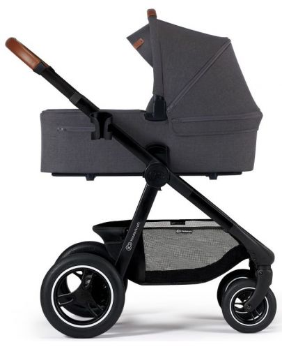 Комбинирана бебешка количка 2 в 1 KinderKraft - Everyday, тъмносива - 2