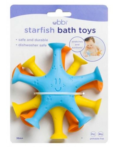 Комплект играчки за баня Ubbi - Морски звезди, 3 броя - 3