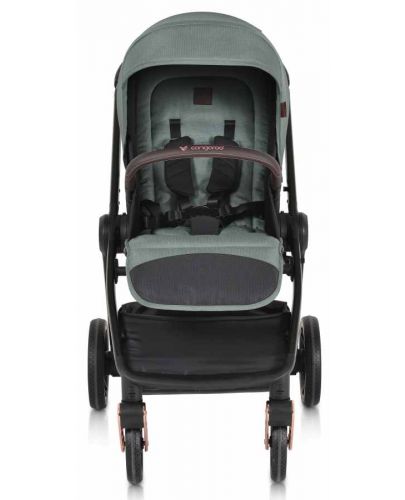 Комбинирана бебешка количка 2 в 1 Cangaroo - Macan, зелена - 2