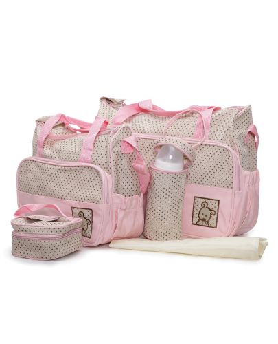 Комплект чанти Moni - Stella, розови - 1