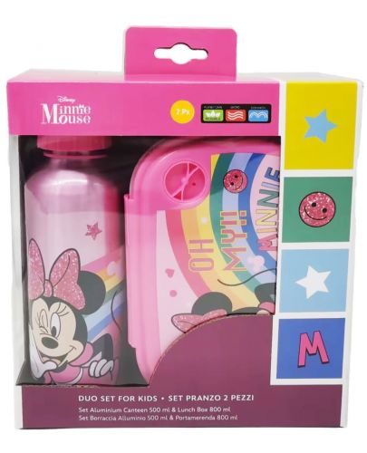 Комплект бутилка и кутия за храна Disney - Oh My Minnie - 1