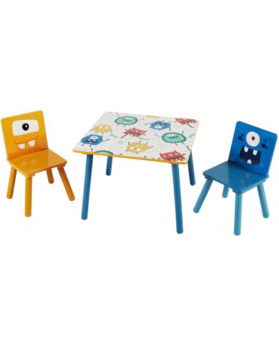 Комплект детска маса с 2 столчета Ginger Home - Ghosts - 1