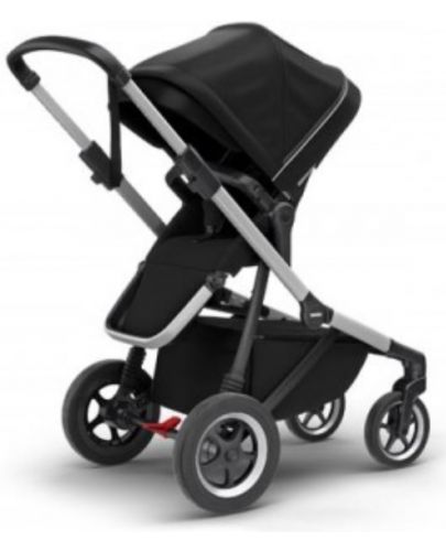 Комбинирана бебешка количка 2 в 1 Thule - Sleek, Midnight Black Aluminum - 5