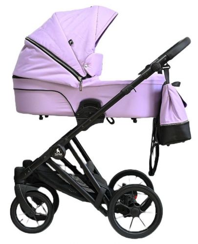 Комбинирана бебешка количка 3 в 1 Tutek - Diamos Pro 3, лилава - 1