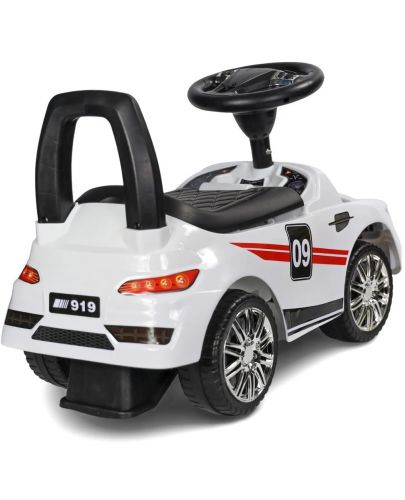 Кола за яздене Baby Mix - Racer, бяла - 4