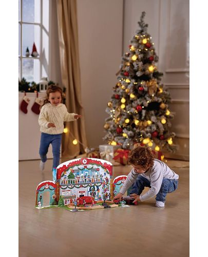 Коледен календар Hape - Коледна гара, с дървени играчки - 7
