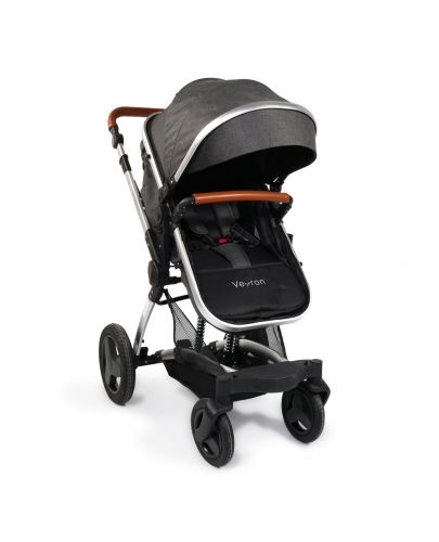 Комбинирана детска количка Moni - Veyron, тъмносива - 1
