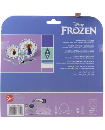 Комплект за хранене Stor - Micro, Frozen Ice Magic, 5 части - 3