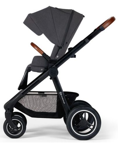 Комбинирана бебешка количка 2 в 1 KinderKraft - Everyday, тъмносива - 5