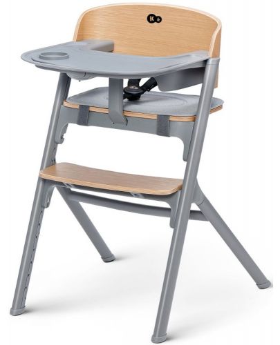Комплект столче за хранене и шезлонг KinderKraft - Livy и Calmee, дървени - 2