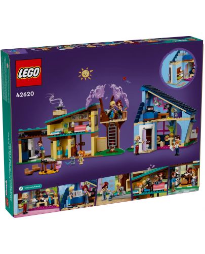Конструктор LEGO Friends - Фамилните къщи на Оли и Пейсли (42620) - 9