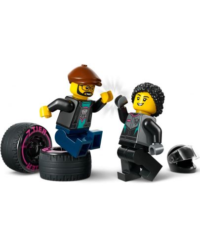 Конструктор LEGO City - Състезателна кола и камион за превоз на автомобили (60406) - 7