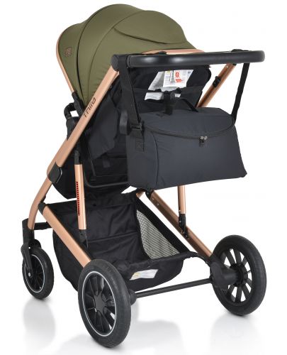 Комбинирана бебешка количка Moni - Thira, зелена - 7