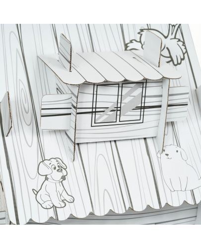 Детски комплект GОТ - Горска къща с животни за сглобяване и оцветяване - 6