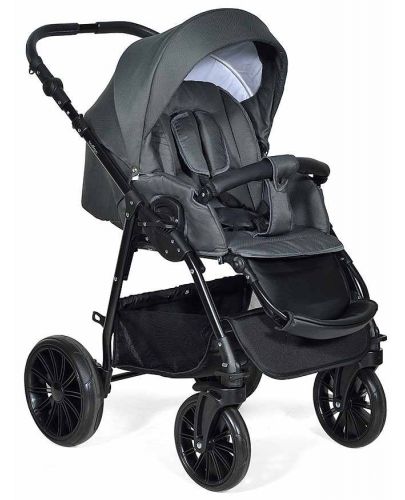 Комбинирана детска количка 3в1 Baby Giggle - Torino, тъмносива - 3