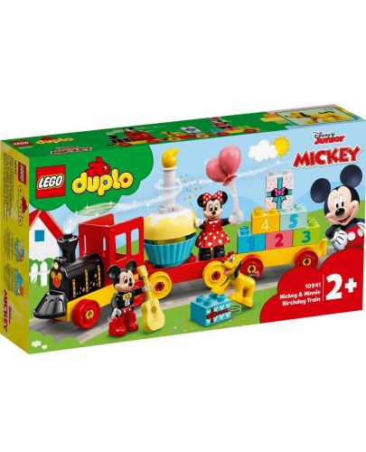 Конструктор Lego Duplo Disney - Влак за рождения ден на Mickey и Minnie (10941) - 1