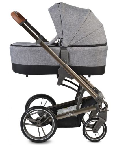 Комбинирана детска количка Cangaroo - Icon 2 в 1, сива - 2