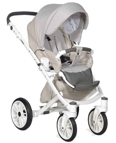 Комбинирана детска количка 3в1 Baby Giggle - Porto, бежова - 2