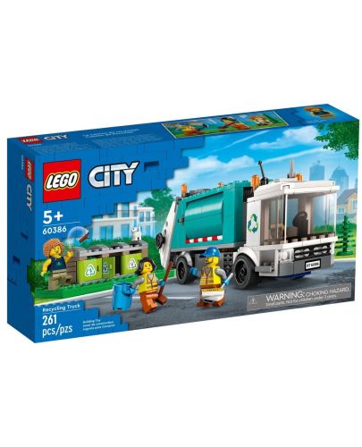 Конструктор LEGO City - Камион за рециклиране (60386) - 1
