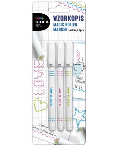 Комплект писалки за шаблони Kidea - 3 броя - 1