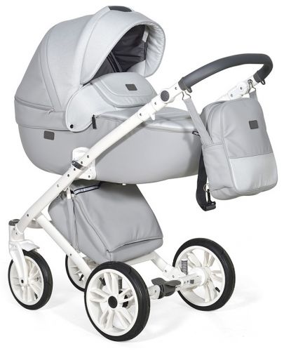 Комбинирана детска количка 3в1 Baby Giggle - Porto, сива - 1