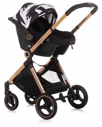 Комбинирана бебешка количка Chipolino - Елит, Черна - 6