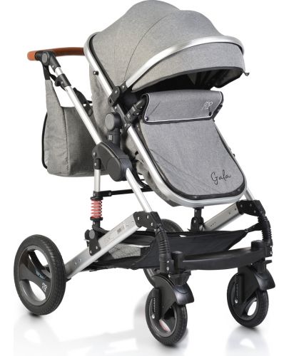 Комбинирана детска количка Moni - Gala, тъмносива - 1