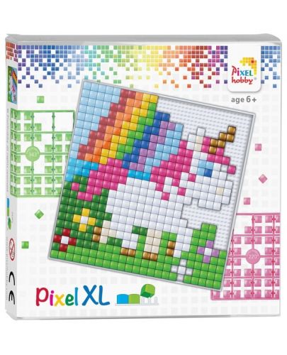 Креативен комплект с пиксели Pixelhobby - XL, Бебе еднорог - 1