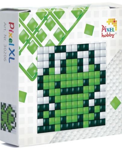 Креативен комплект с пиксели Pixelhobby - XL, Жаба - 1