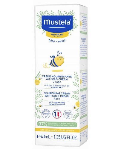 Крем за лице Mustela - With Cold cream, 40 ml - 2