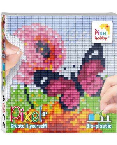 Креативен хоби комплект с пиксели Pixelhobby Classic - Пеперуда - 1