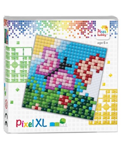 Креативен комплект с пиксели Pixelhobby - XL, Пеперуда - 1