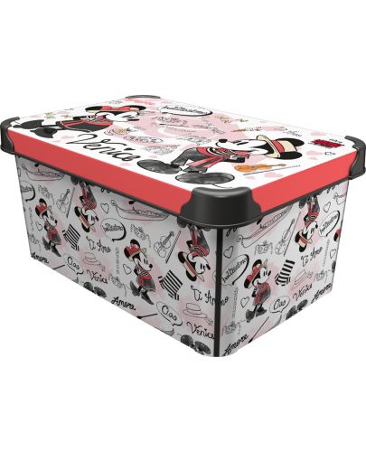 Кутия за съхранение Disney - Венеция, 5 l, червена - 1