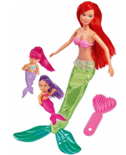 Кукла Simba Toys Steffi Love - Стефи, с червена коса и малки русалки - 2