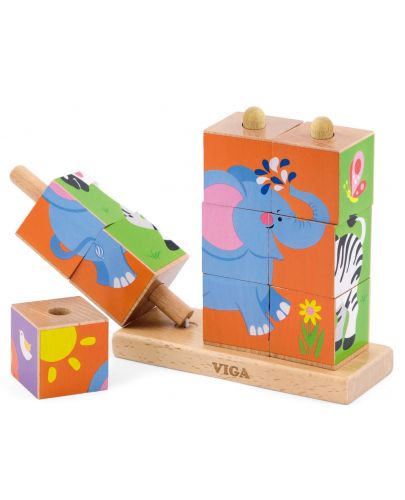 Кубчета Viga - Диви животни, 9 броя - 5