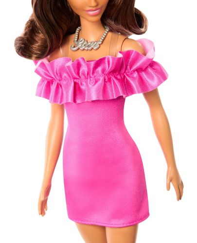 Кукла Barbie Fashionistas - С розова рокля - 4