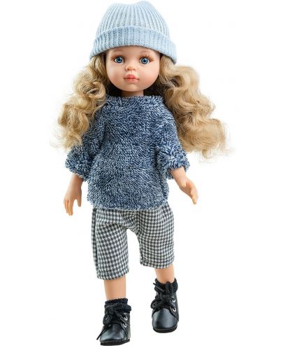 Кукла Paola Reina Amigas - Карла, с панталон и пухкава блуза, 32 cm - 1