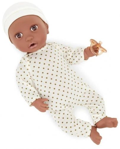 Кукла-бебе Battat Lulla Baby - С пижама на точки слонова кост и шапка - 2