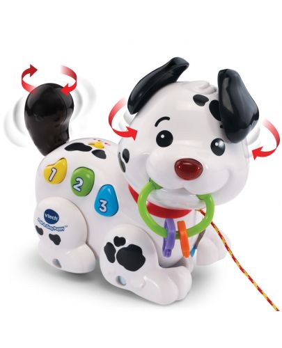 Бебешка играчка Vtech - Музикално кученце, за дърпане - 2