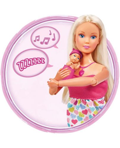 Кукла Simba Toys Steffi Love - New Born Baby, със звуци - 7