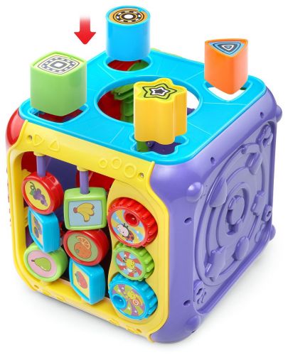 Бебешка играчка Vtech - Занимателен куб, със светлина и звук - 5