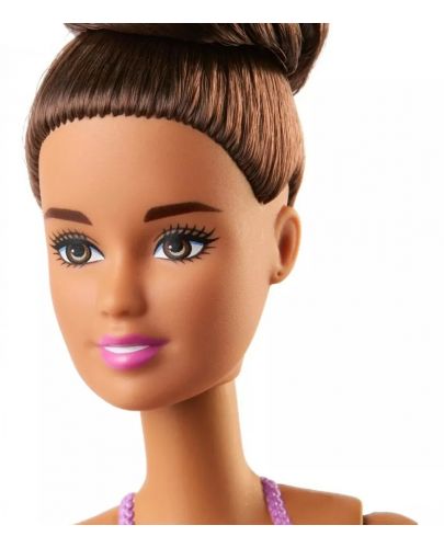 Кукла Mattel Barbie - Балерина, с кестенява коса и лилава рокля - 4