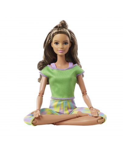 Кукла Mattel Barbie Made to Move, с кестенява коса - 5