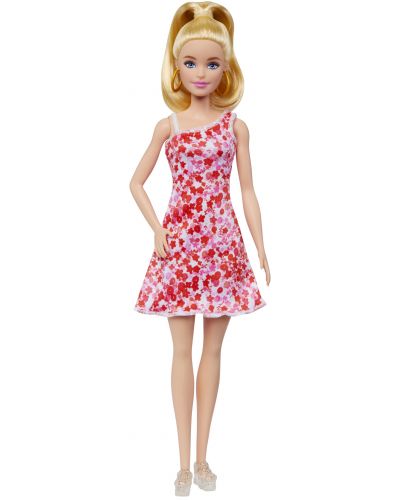 Кукла Barbie Fashionista - С рокля на цветя - 3