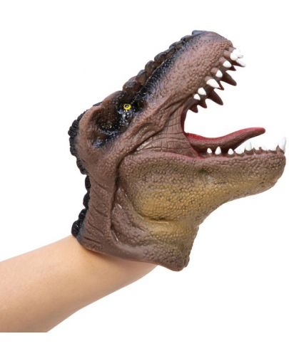 Кукла за ръце Bigjigs - Динозаври, асортимент - 3