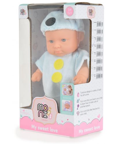 Кукла Moni Toys - Със син костюм на мишле, 20 cm - 3