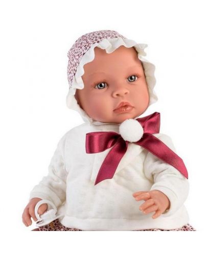 Кукла Asi  - Бебе Лея, с червена панделка и помпон - 1