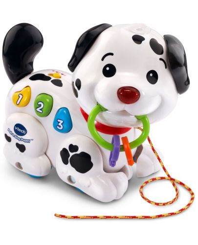 Бебешка играчка Vtech - Музикално кученце, за дърпане - 1
