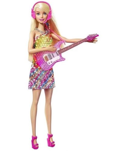 Кукла Mattel Barbie Big City - Барби Malibu, с цветна рокля и аксесоари - 2